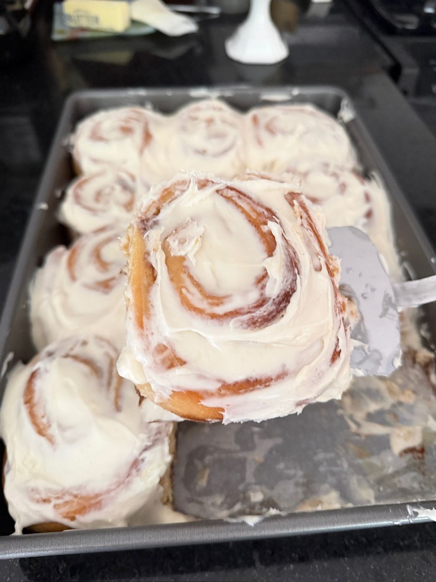 Fresh-baked cinnamon rolls from Jessy's Home Bakes