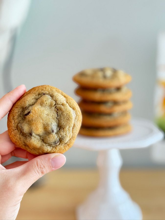 Fresh baked chocolate chip cookies