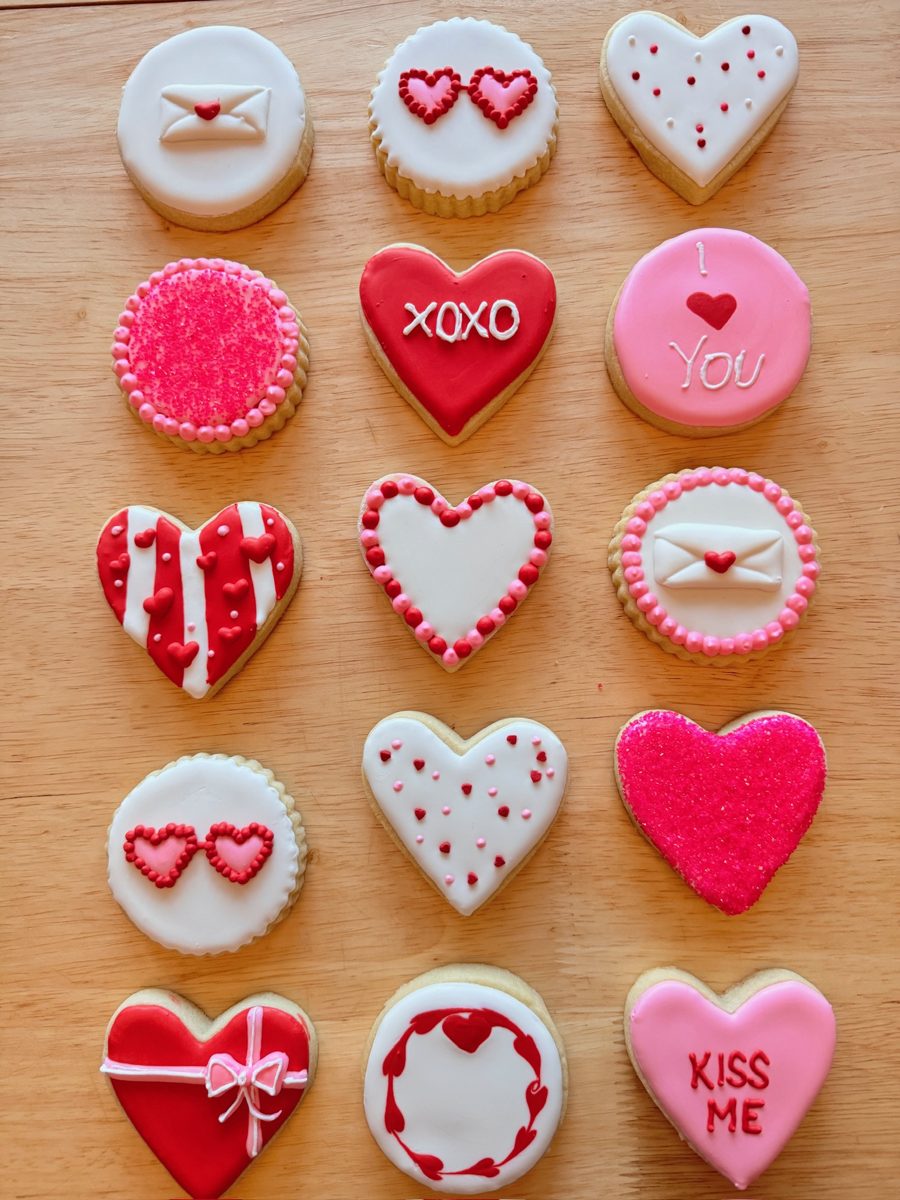 Custom Valentine's cookies by Jessy's Home Bakes